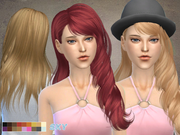 Sims 4 Ili267 hair by Skysims at TSR