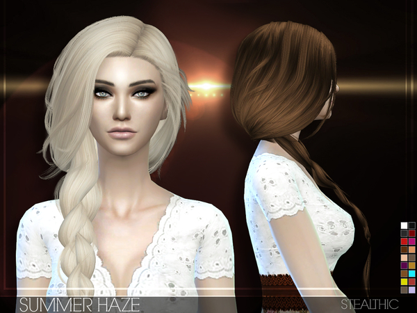 Sims 4 Summer Haze Female Hair by Stealthic at TSR