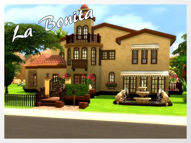 Sims 4 La Bonita house by Oldbox at All 4 Sims