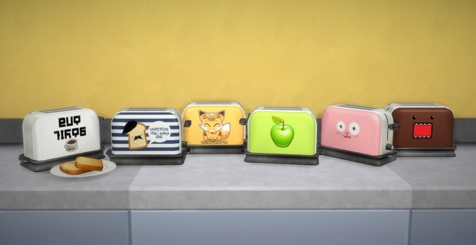 Sims 4 Toaster recolors at Budgie2budgie