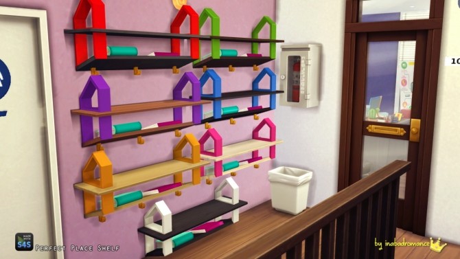 Sims 4 Matching Backpacks & Shelves at In a bad Romance