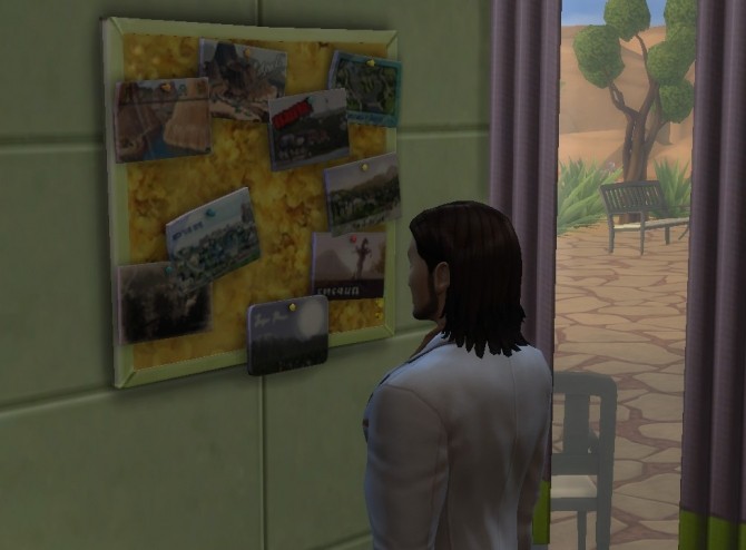 Sims 4 2 Postcard Boards (6 recolors in total) by Sauris at Mod The Sims