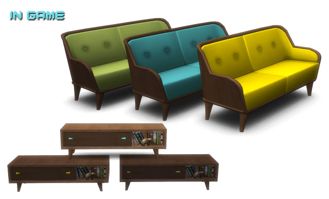 Sims 4 Barbara Livingroom Set at Lunararc