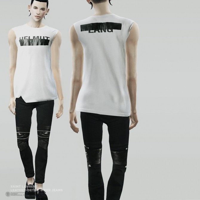 Sims 4 Designer Pants both genders at Black le