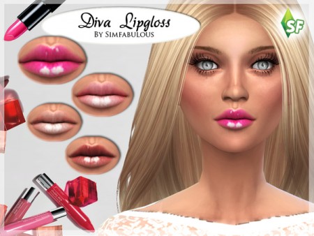 Diva Lipgloss by SimFabulous at TSR