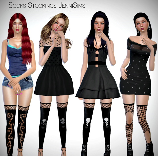 Sims 4 Socks Stockings (8designs) at Jenni Sims