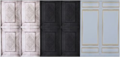 Sims 4 Panels & baroque wallpaper + portrait paintings image at Hvikis