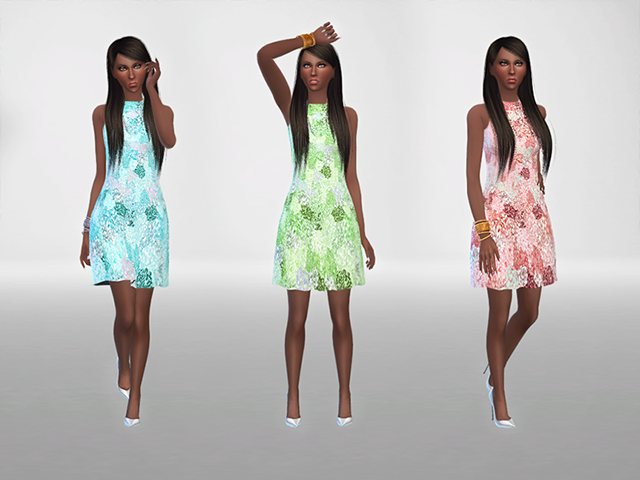 Sims 4 Marianne dress by tangerine at Sims Fans