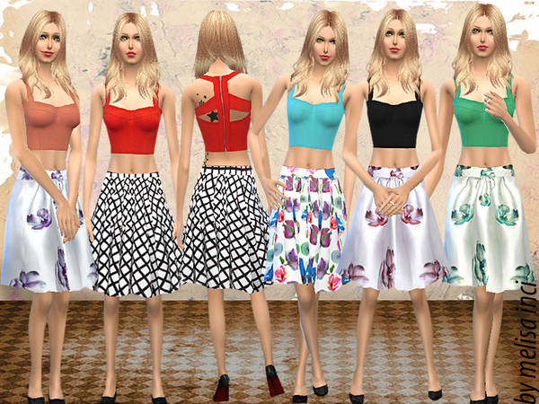 Sims 4 Colorful Summer Set by melisa inci at TSR