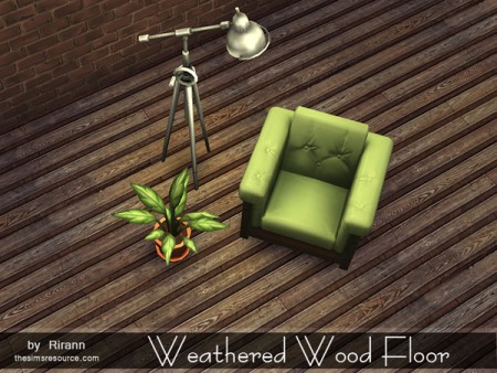 Weathered Wood Floor by Rirann at TSR » Sims 4 Updates