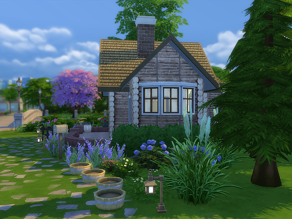 Sims 4 Starter Wood Cottage by Ineliz at TSR