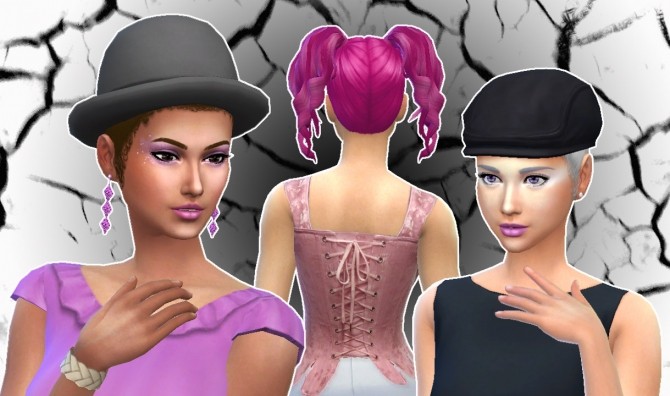 Sims 4 Curls Pigtails by Kiara at My Stuff