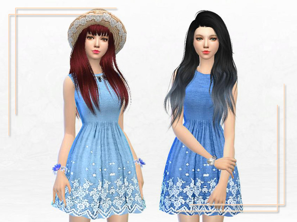 Sims 4 Summer Dress by SakuraPhan at TSR