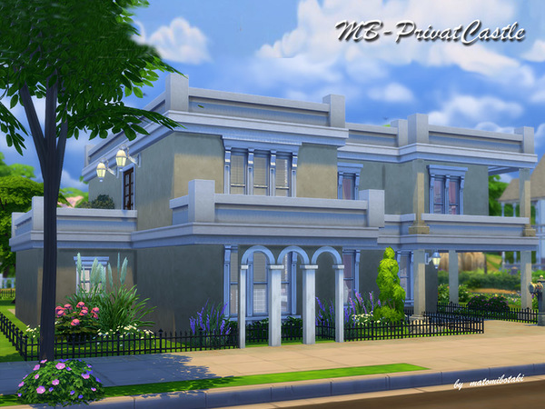 Sims 4 MB Private Castle by matomibotaki at TSR