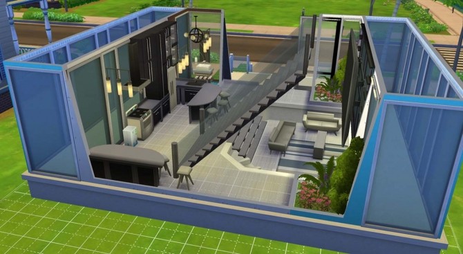 Sims 4 Aqua House by oneospitri at Mod The Sims