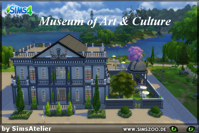 Sims 4 Museum of Art & Culture by SimsAtelier at Blacky’s Sims Zoo