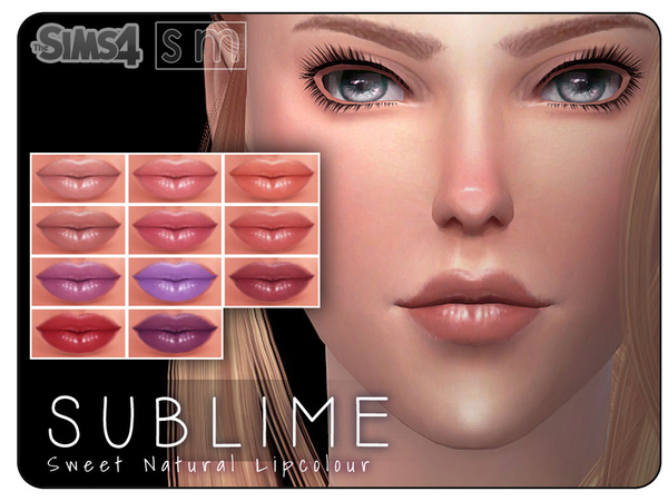Sims 4 Sublime Sweet Natural Lip Colour by Screaming Mustard at TSR