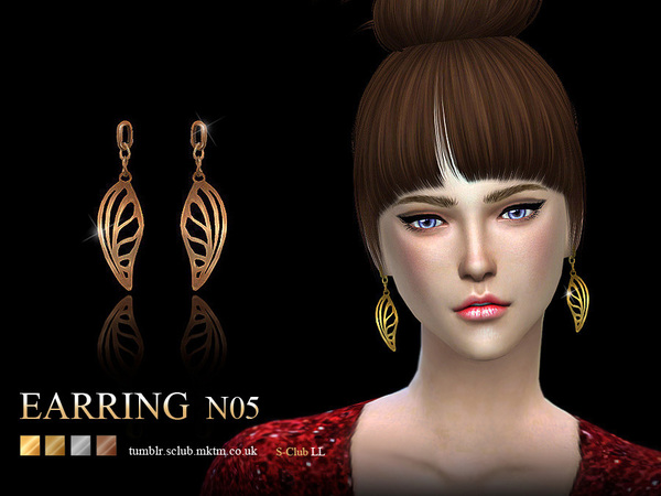 Sims 4 Earrings 05 by S Club LL at TSR