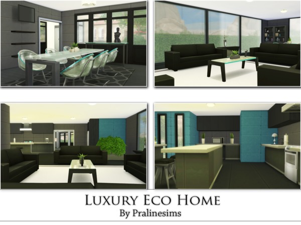 Sims 4 Luxury Eco Home by Pralinesims at TSR