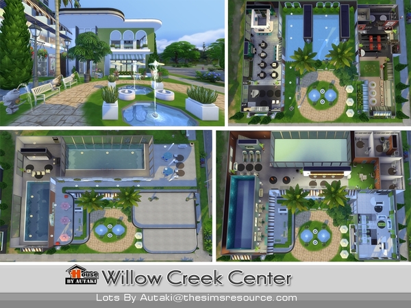 Sims 4 Willow Creek Center by autaki at TSR