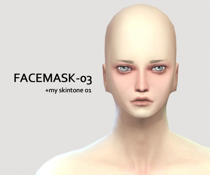 Sims 4 Skin Detail / FACEMASK 02＆03 at Imadako