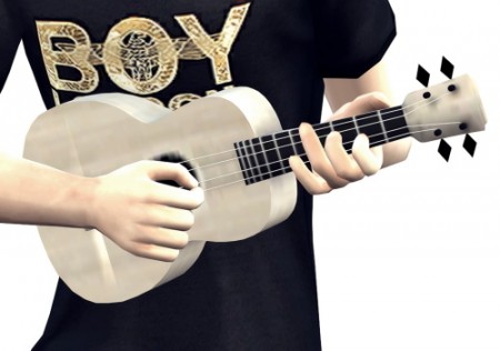 Ukulele instrument & poses by Lonelyboy at Happy Life Sims