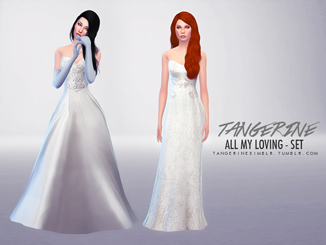 Sims 4 All my loving set 	by tangerine at Sims Fans