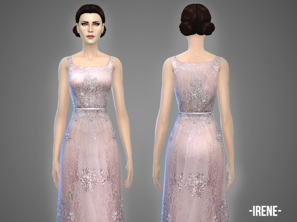 Sims 4 Irene gown by April at TSR