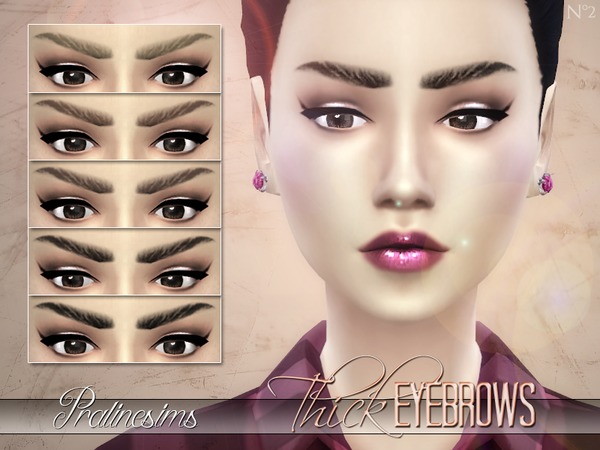 Sims 4 Thick Eyebrows by Pralinesims at TSR