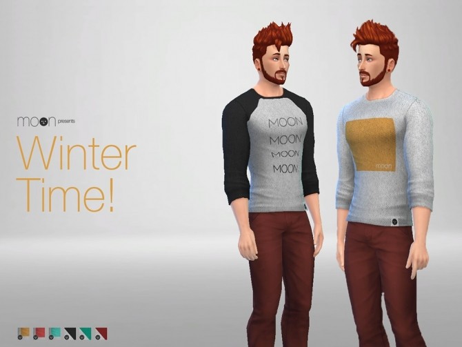 Sims 4 Sweater Recolour by MoonCCs at Mod The Sims