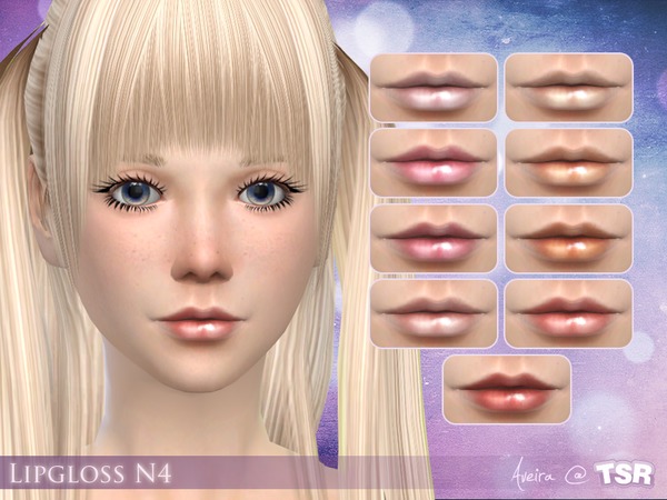 Sims 4 Lipgloss N4 by Aveira at TSR