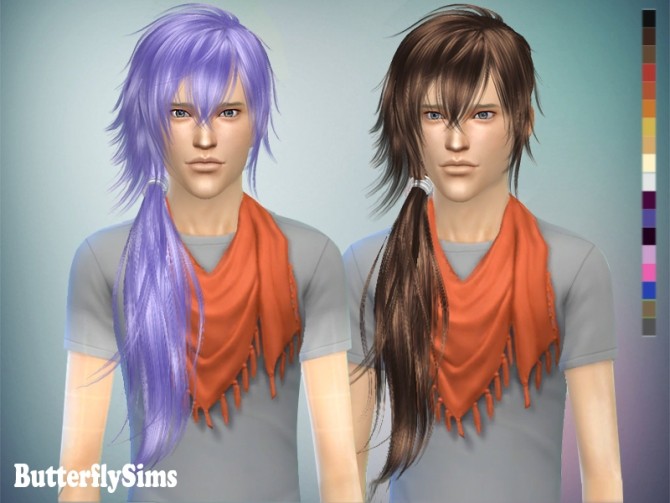 Sims 4 B fly hair k048 NO hat at Butterfly Sims