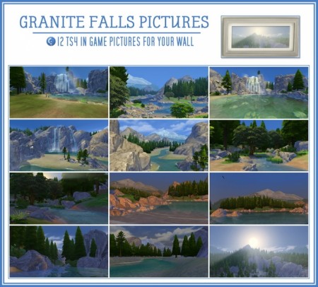 Granite Falls wall pictures at Jorgha Haq