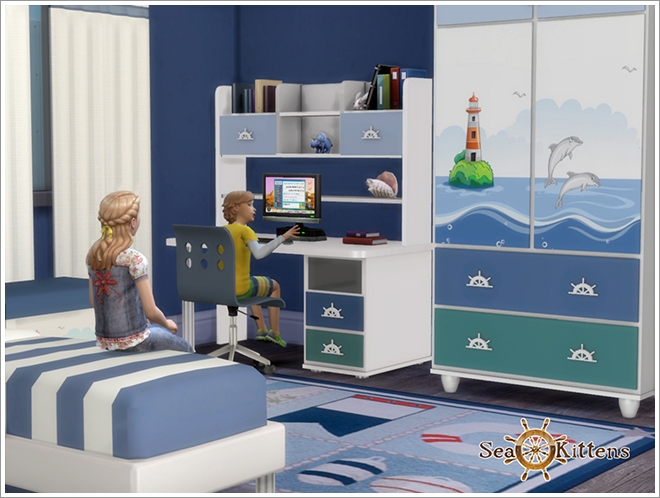 Sims 4 Dolphin kidsroom at Sims by Severinka