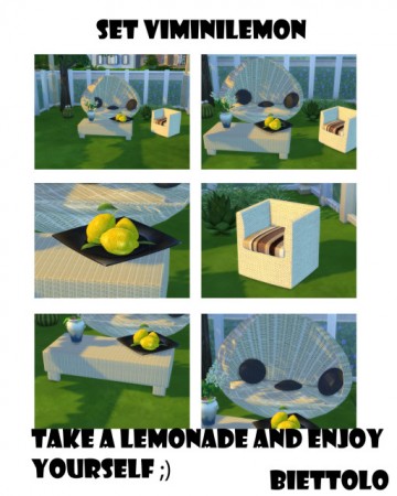 Set Vimini Lemon by Biettolo at The Sims Lover