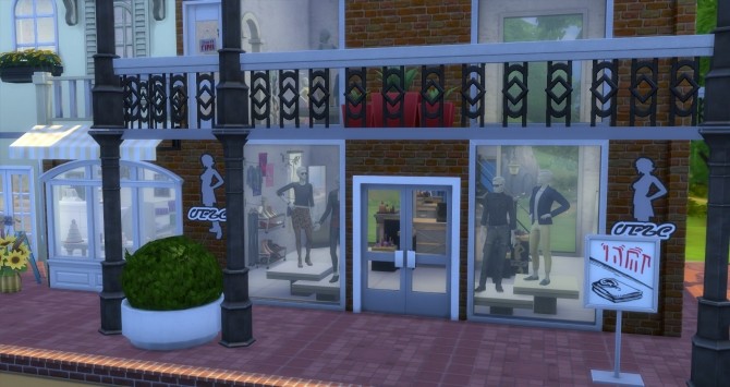 Sims 4 Creole Court Retail Plaza by bubbajoe62 at Mod The Sims
