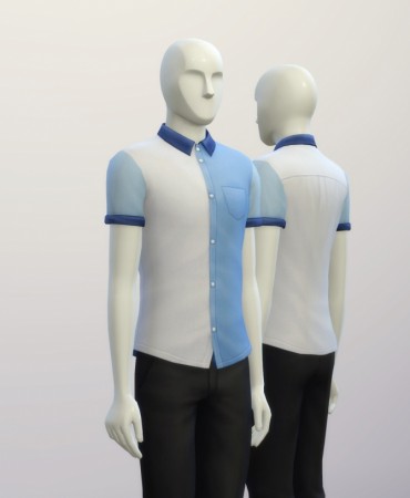 Cuffed Colorblock shirt edit at Rusty Nail » Sims 4 Updates