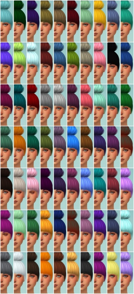 70 Matching Berry Colors (Nightcrawler No Angel Hairstyle/Eyebrow 2) at The  Simsperience » Sims 4 Updates