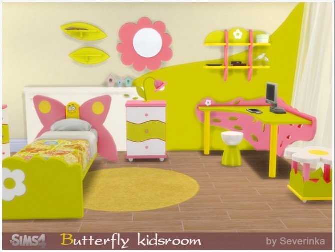 Sims 4 Butterfly kidsroom at Sims by Severinka