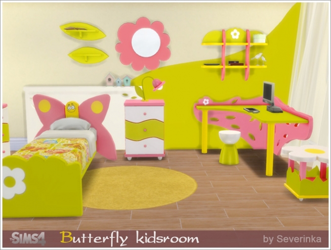 Butterfly Kidsroom At Sims By Severinka » Sims 4 Updates