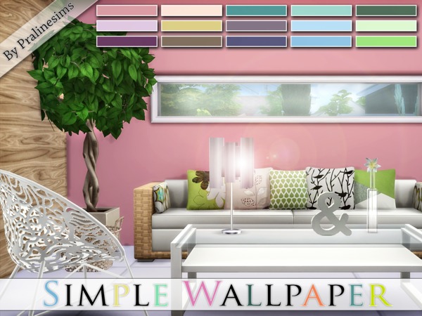 Sims 4 Simple Wallpaper by Pralinesims at TSR