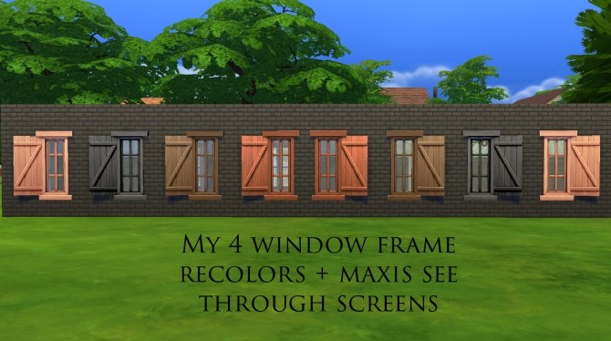 Sims 4 Medieval Style Windows by marli juissi at Mod The Sims