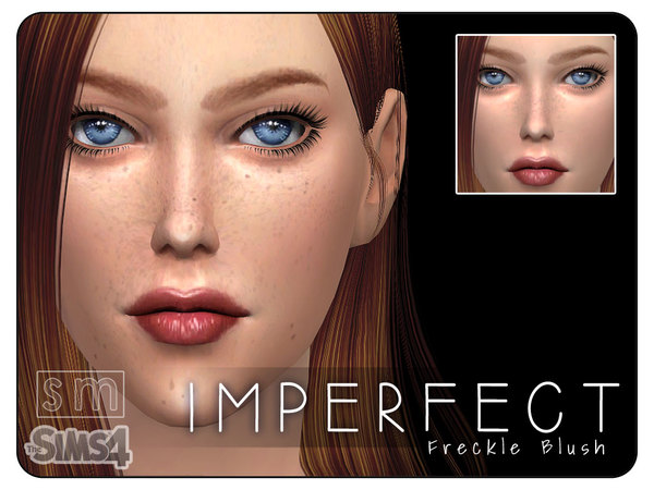 Sims 4 Imperfect Freckle Blush Mask by Screaming Mustard at TSR