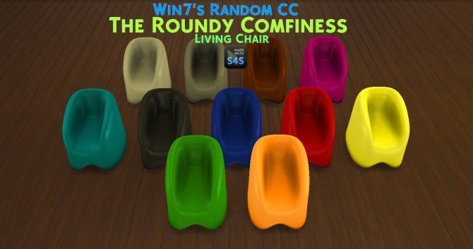 Sims 4 Weird roundish Armchair by Win7yes at Mod The Sims