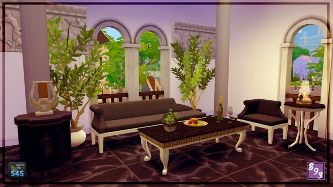 Sims 4 3t4 Muse Luxury Living Set at Shenice93