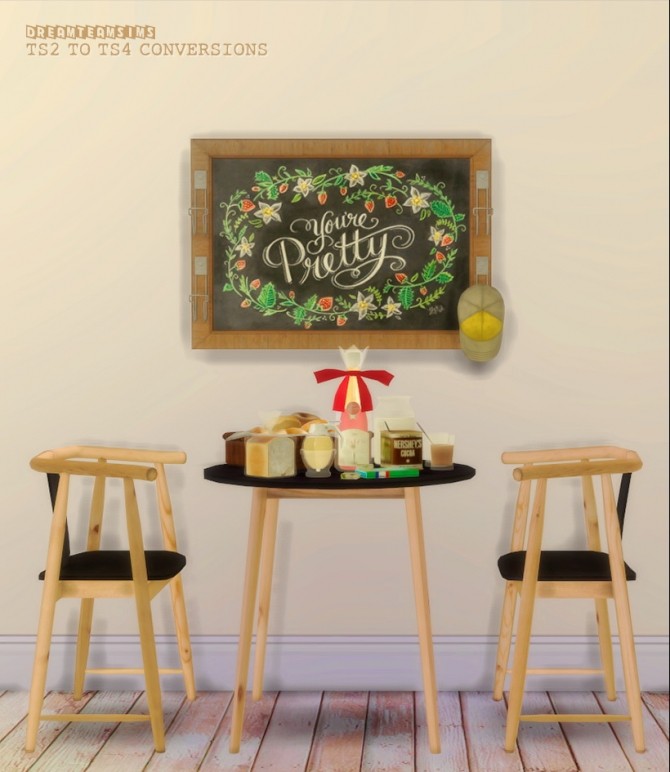 Sims 4 OhBehave’s Ikea Inspired Dining and Eight Three’s Breakfast Clutter at Dream Team Sims