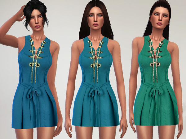 Sims 4 Mini Dresses Set by Puresim at TSR