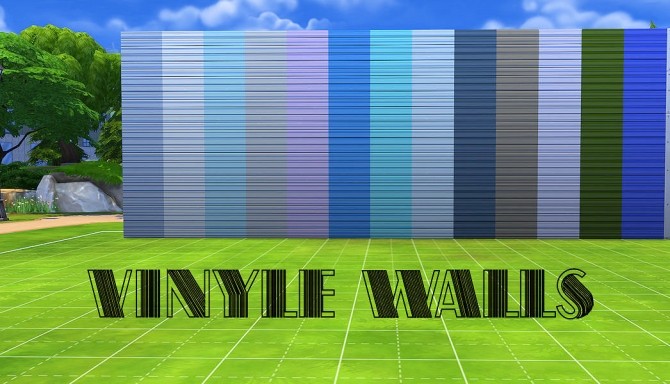 Sims 4 Vinyle Walls by Simalicious at Mod The Sims