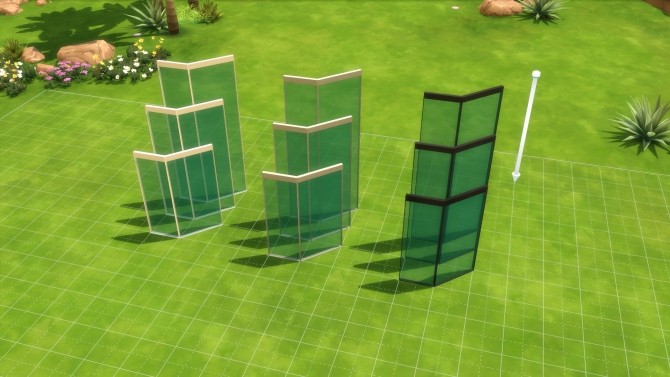 Sims 4 Ultra Glass Fence Set by maloverci at Mod The Sims