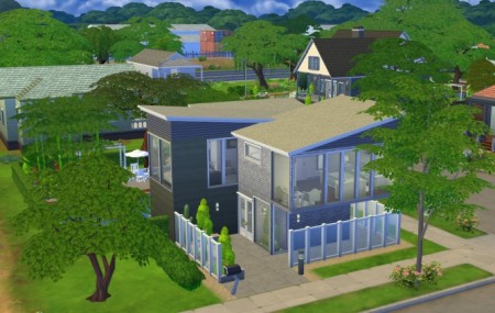 Eco Modern Home by BaronessTrash at Mod The Sims